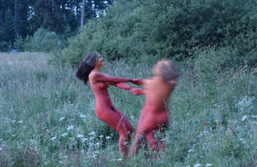 Dancing in the woods