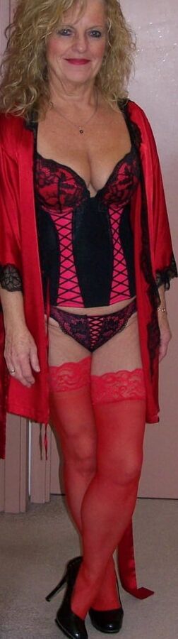 Hot Red and Black Bustier