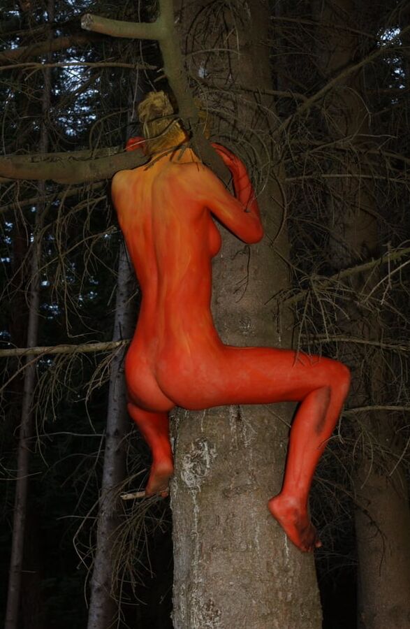 Dancing in the woods