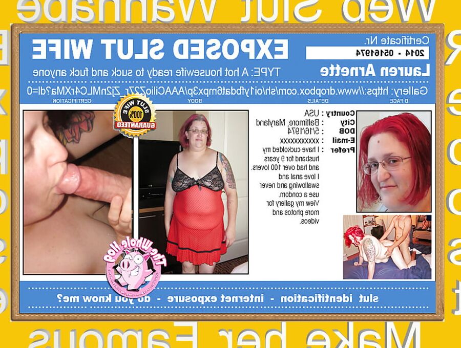 Expose Web Whore Lauren Anette Elliott