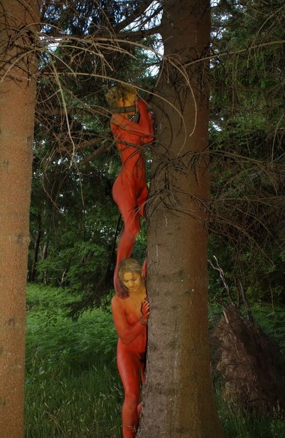 Dancing in the woods