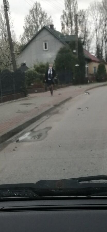 Old bitch comes back from church