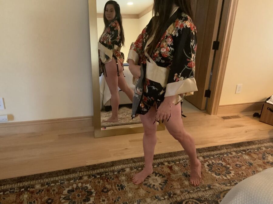 She Asian, A Sexy MILF, and Loves Garters and Stockings