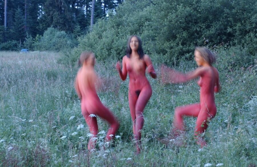 Dancing in the woods