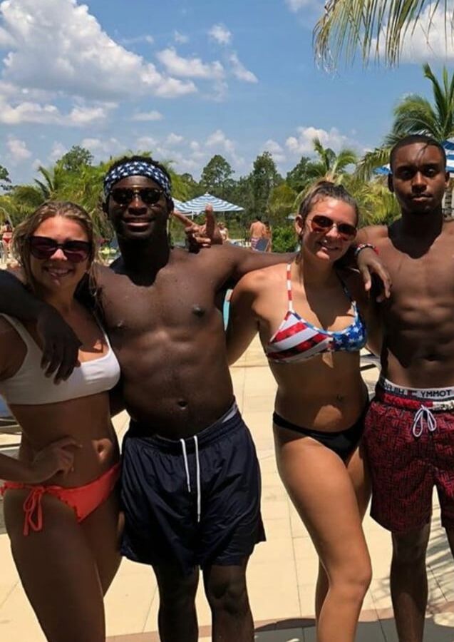 Bikini Clad White Women With Black Men