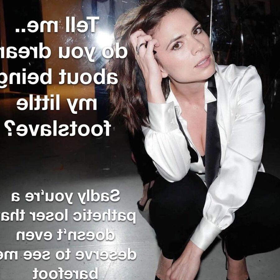 Celebrity Femdom Captions - Foot Fetish