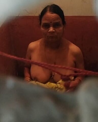 Desi Servant bathing