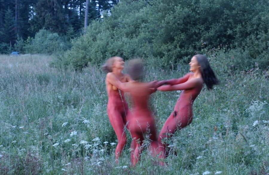 Dancing in the woods