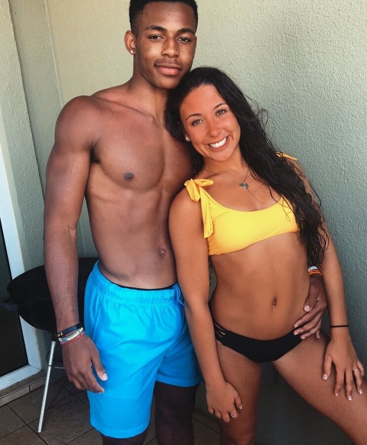 Bikini Clad White Women With Black Men