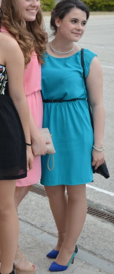 Graduation Pantyhose - Blue Dress Girl
