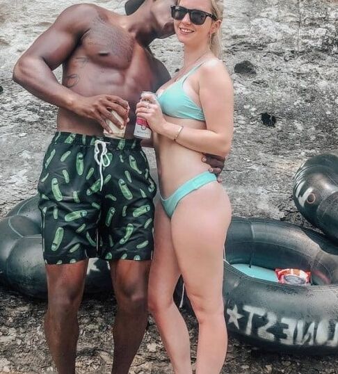 Bikini Clad White Women With Black Men