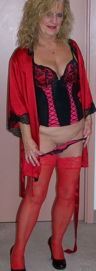 Hot Red and Black Bustier