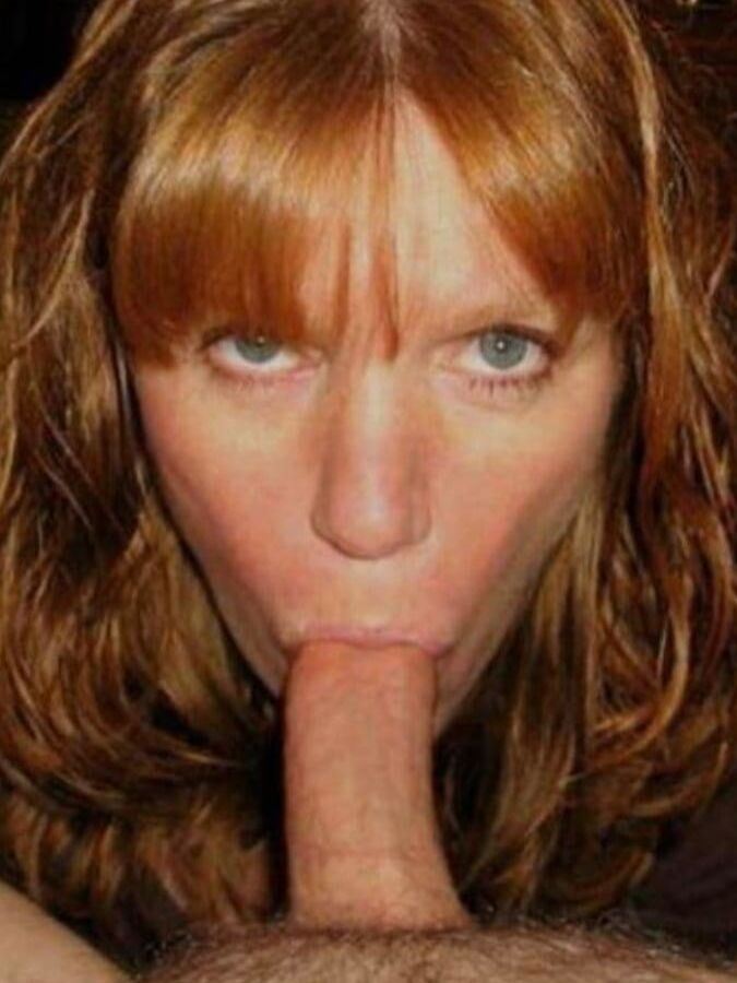 Redhead blowjob