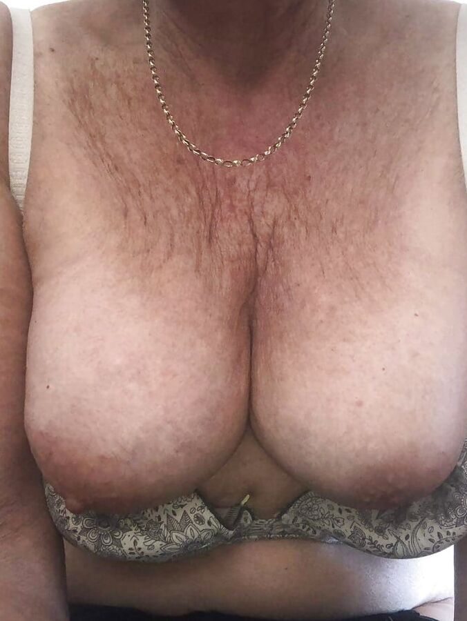 braless granny mature