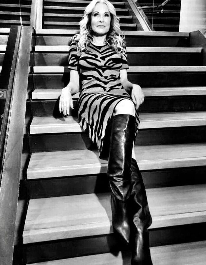 Female Celebrity Boots &amp; Leather - Katja Burkard