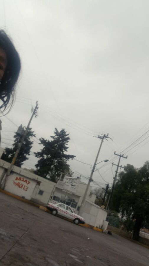 Homeless showing her deflated tits