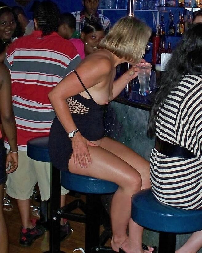 Granny Flashing In Bars