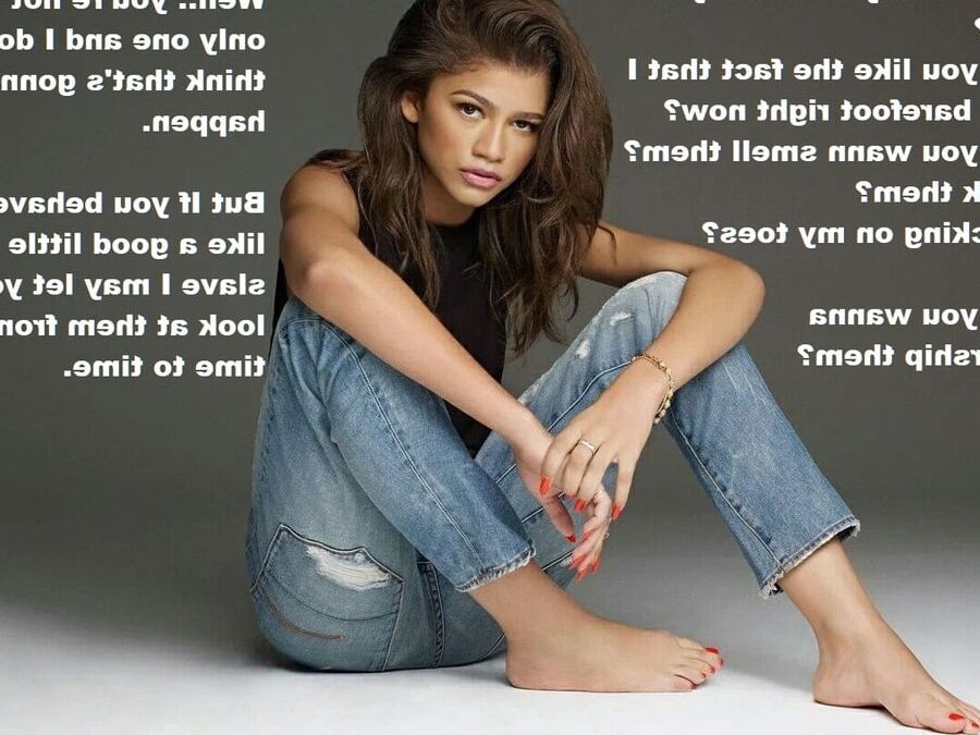 Celebrity Femdom Captions - Foot Fetish