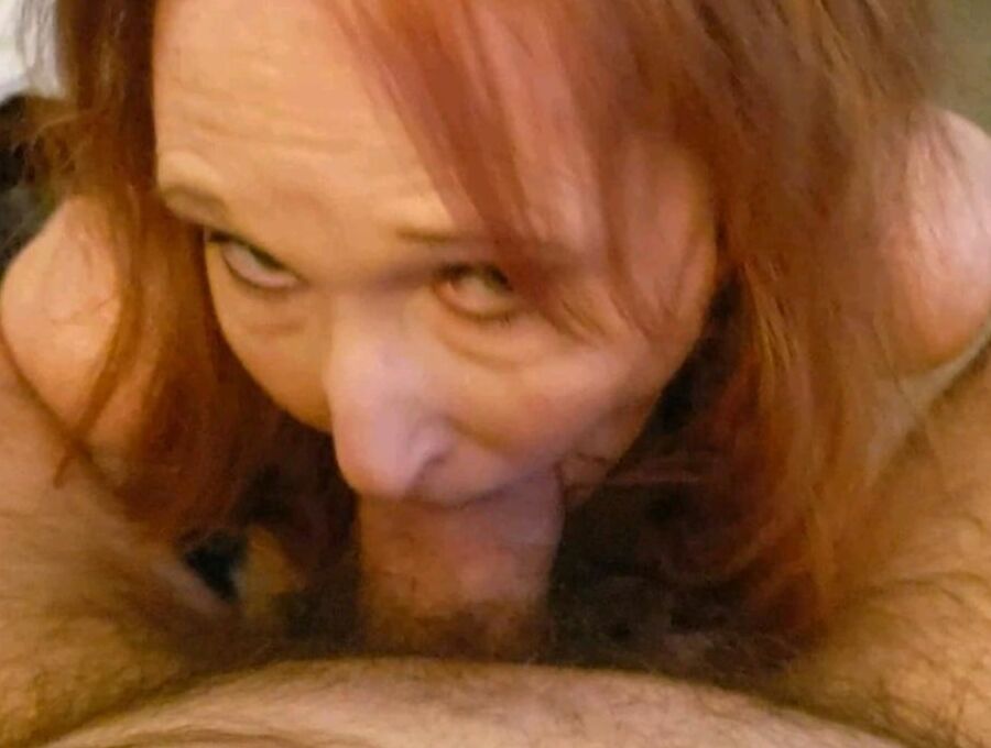 Redhead blowjob