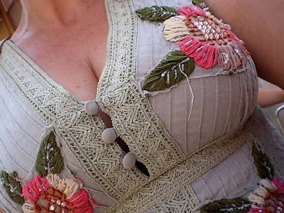 Busty milf with husband