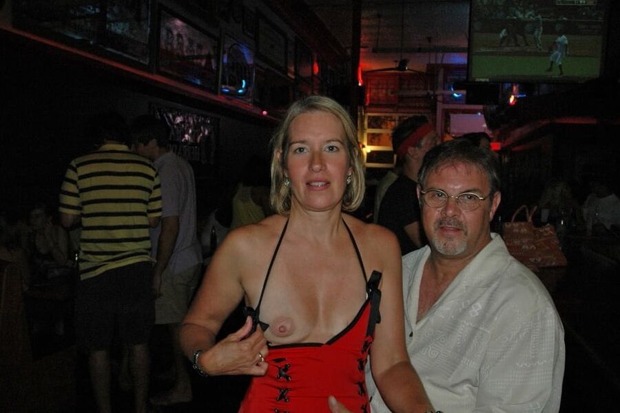 Granny Flashing In Bars