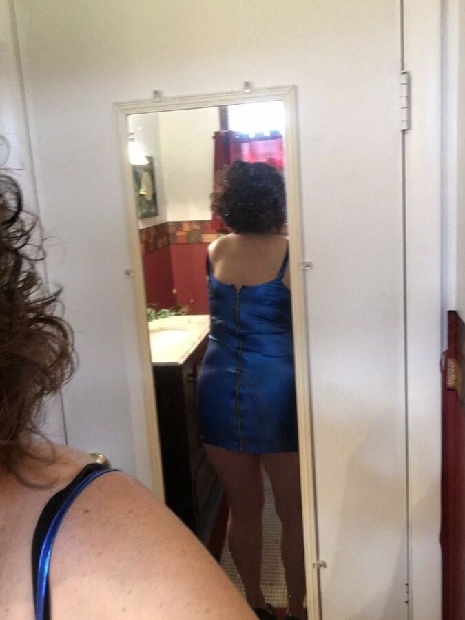 MILF SEXY BLUE DRESS HEELS