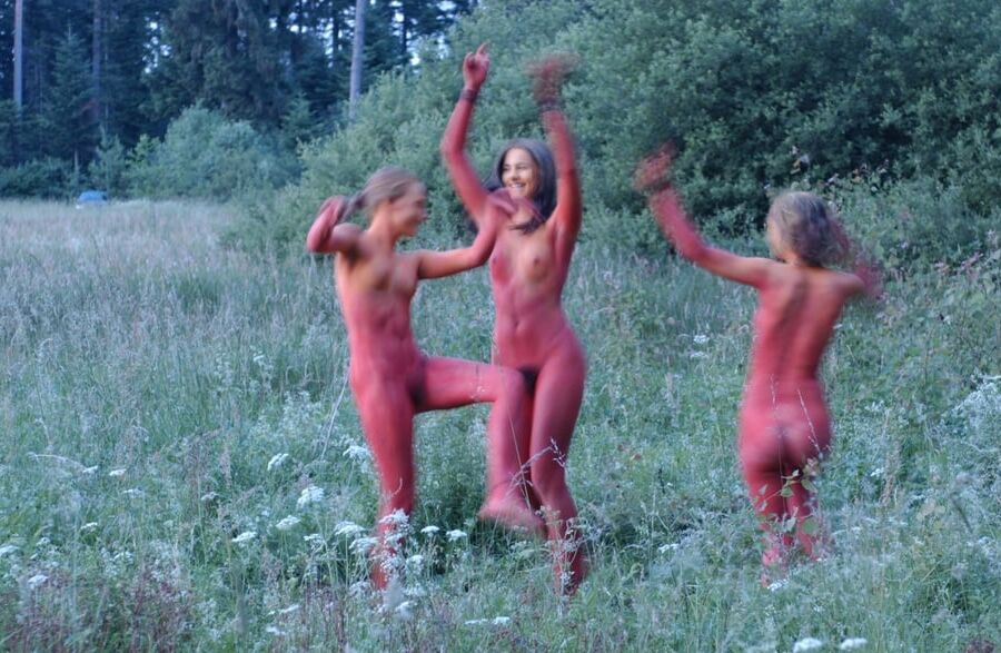 Dancing in the woods
