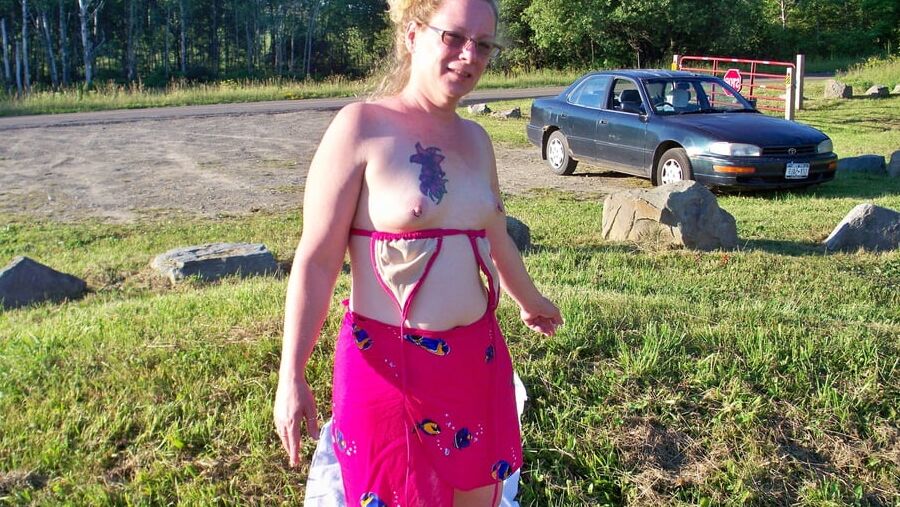 Forgot my bikini bottoms, lol