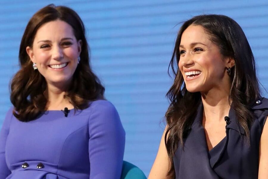Kate Middleton &amp; Meghan Markle pulling lots of cute faces