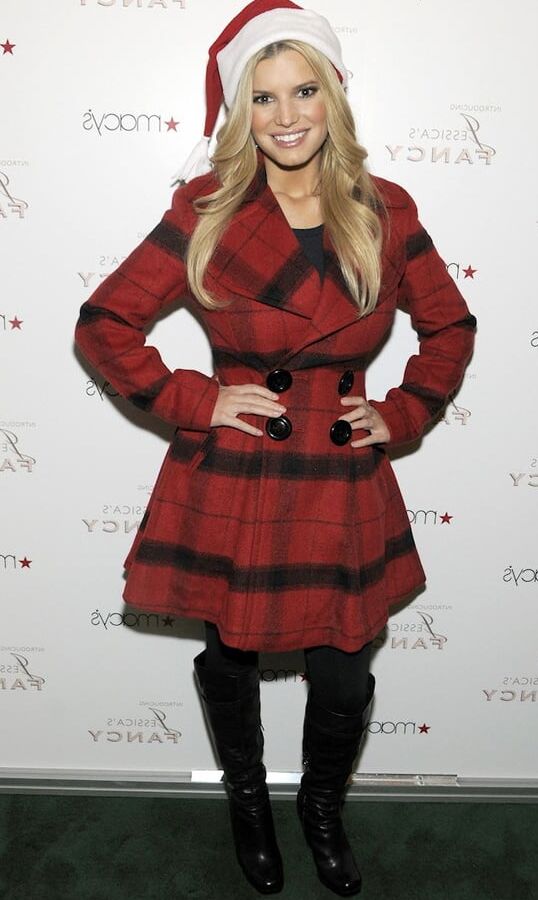 Female Celebrity Boots &amp; Leather - Jessica Simpson