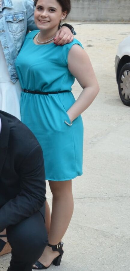Graduation Pantyhose - Blue Dress Girl