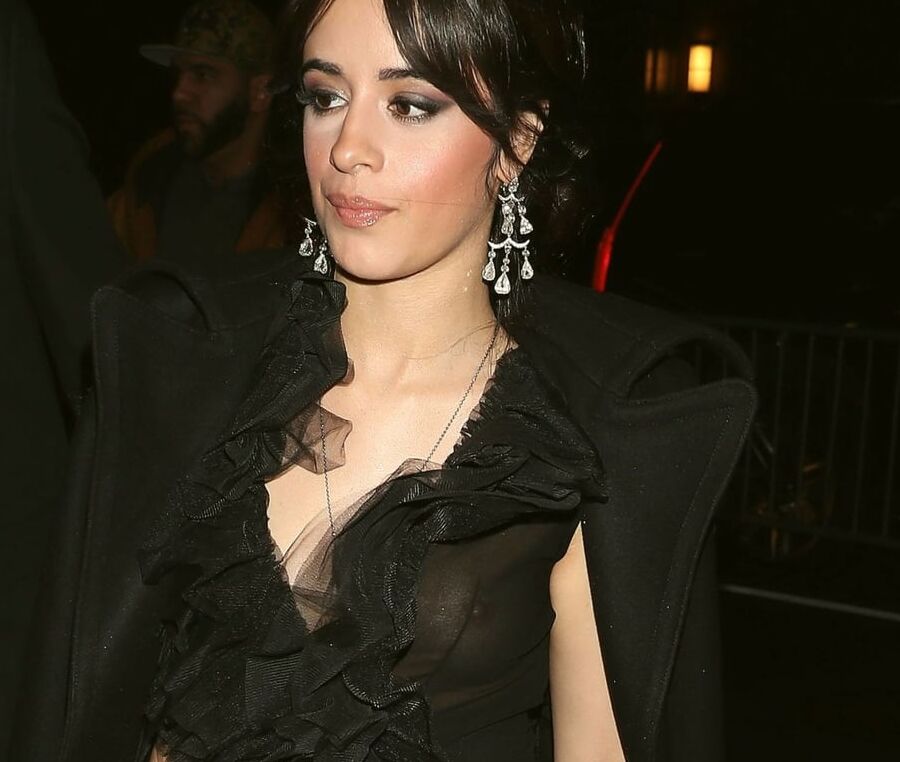 Camila Cabello seethrough in NYC jan