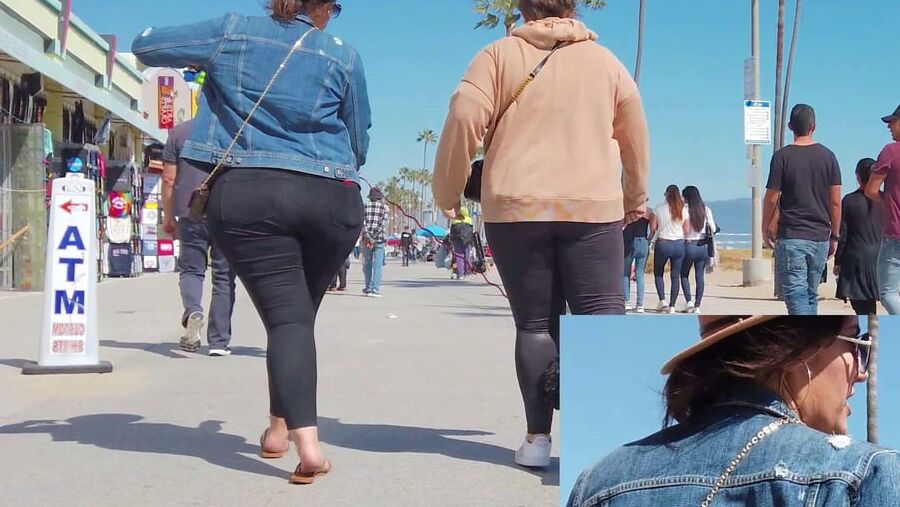 BBW with sexy wide hips and fat ass in jeans (BOOTY FOLLOW)(