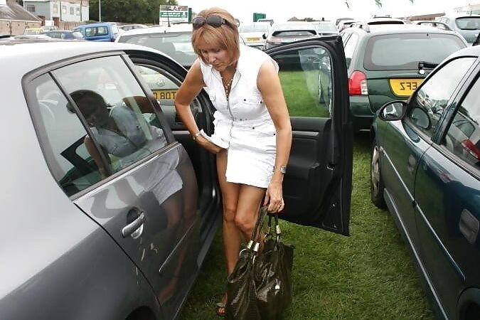 Granny Flashing Outside