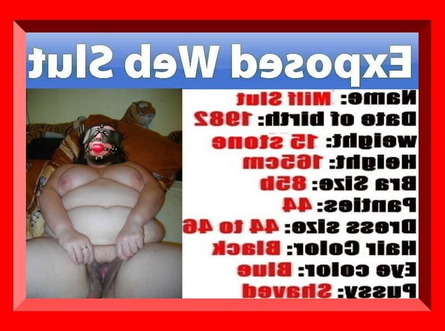Expose British fat slut Ella