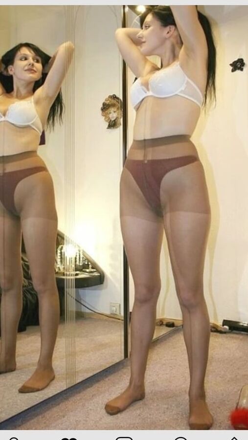 Ladies in Bra, Panties, and Pantyhose