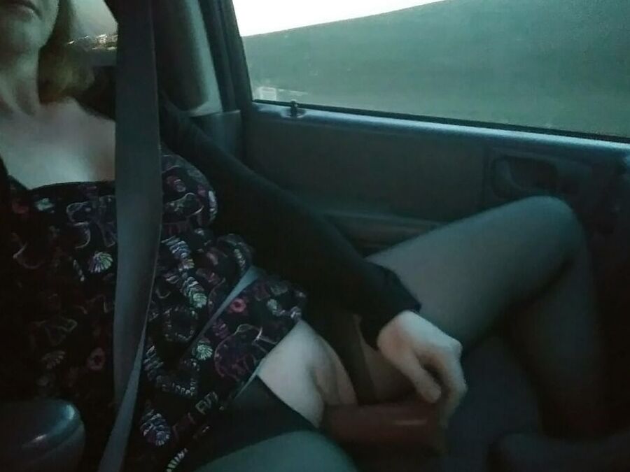 Redhead wife public flashing