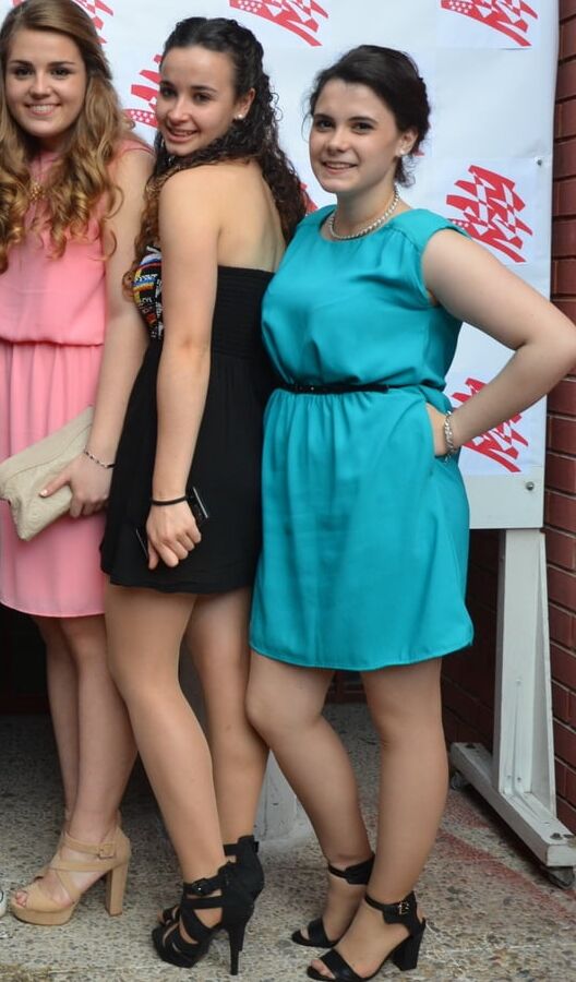 Graduation Pantyhose - Blue Dress Girl