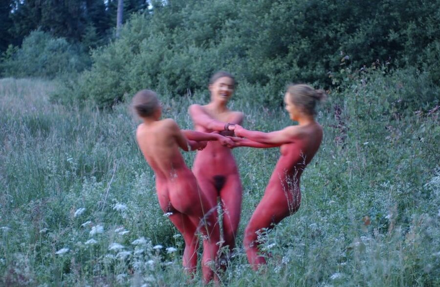 Dancing in the woods