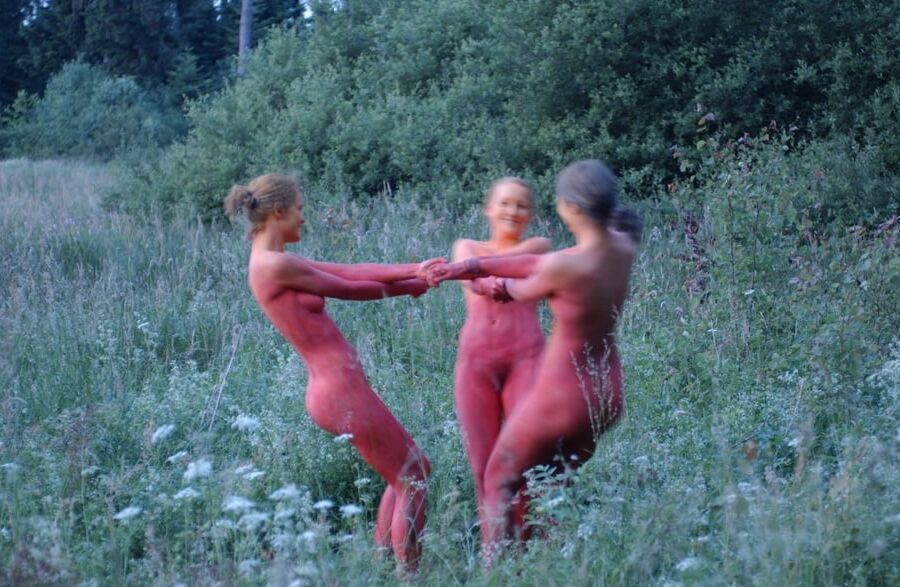 Dancing in the woods