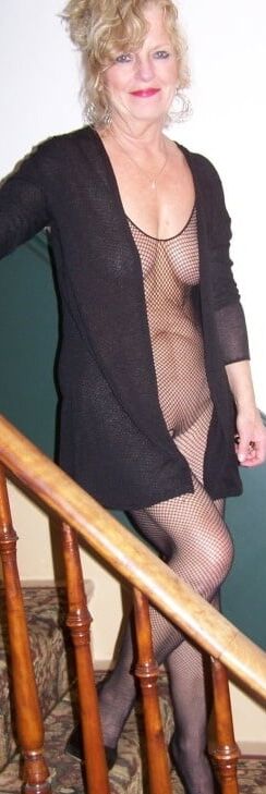 black fishnet bodysuit