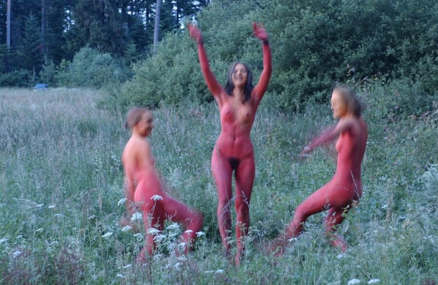 Dancing in the woods