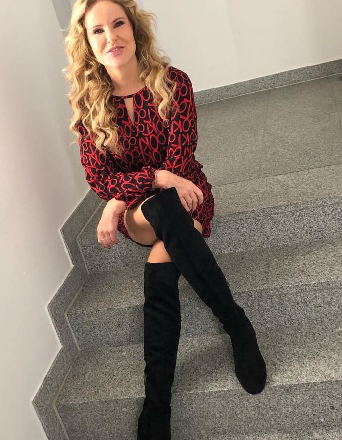 Female Celebrity Boots &amp; Leather - Katja Burkard