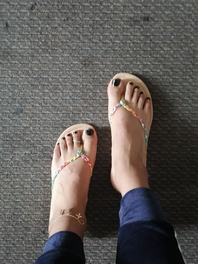 My sexy feet in flip flops
