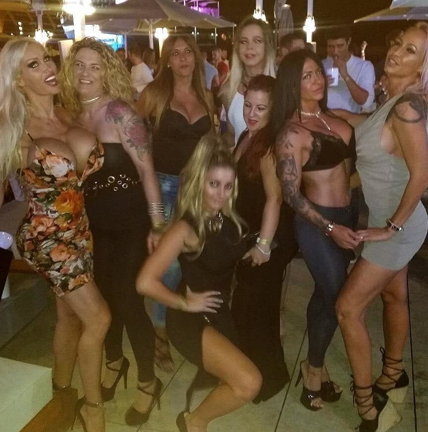 Bimbos in public