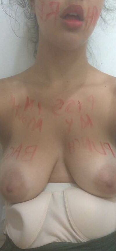 Brunette slave humiliated