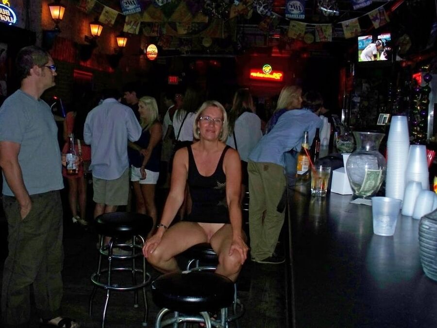 Granny Flashing In Bars