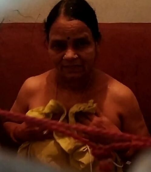 Desi Servant bathing