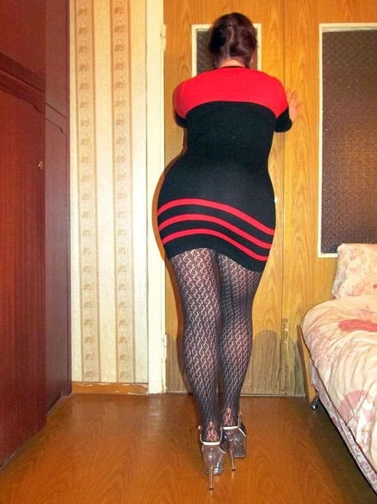Russian wife in stockings