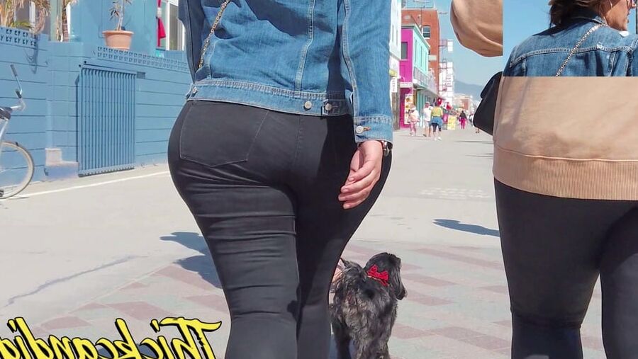 BBW with sexy wide hips and fat ass in jeans (BOOTY FOLLOW)(